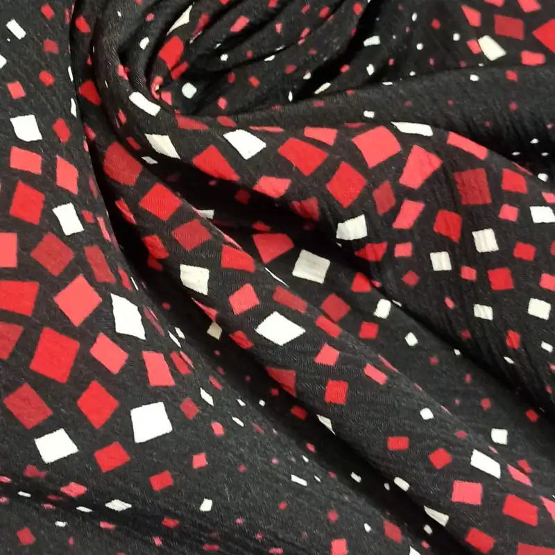 پارچه لباس مدل کریشه طرح دار کد 65852