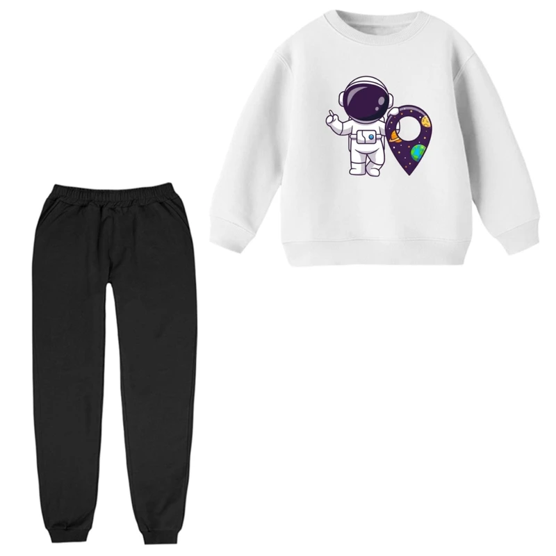 ست سویشرت و شلوار راحتی بچگانه مدل فضانورد کد ۸  