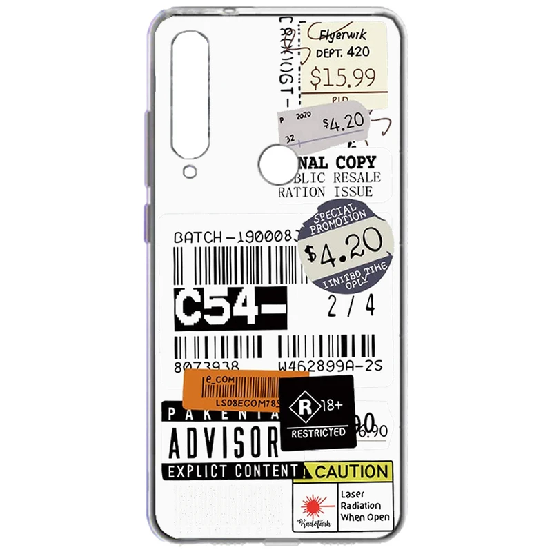 کاور طرح Barcode مناسب برای گوشی موبایل هوآوی  Y8p 