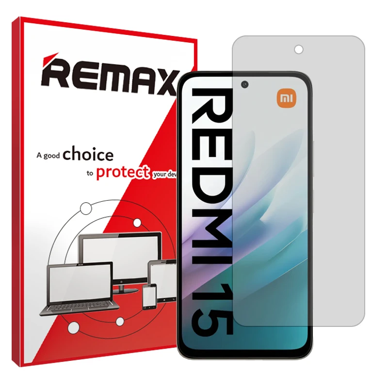 محافظ صفحه نمایش شفاف ریمکس مدل Resistant مناسب برای گوشی موبایل شیائومی Redmi 15 4G