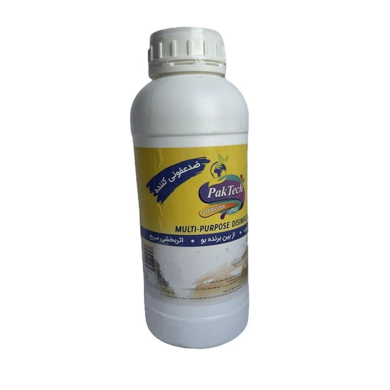  مایع ضد عفونی کننده سطوح پاک تک مدل HB حجم 1000 میلی لیتر 