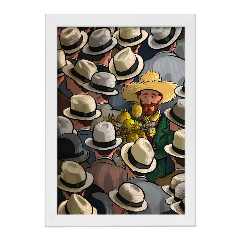 تابلو خندالو مدل ونسان ونگوگ کد F11993