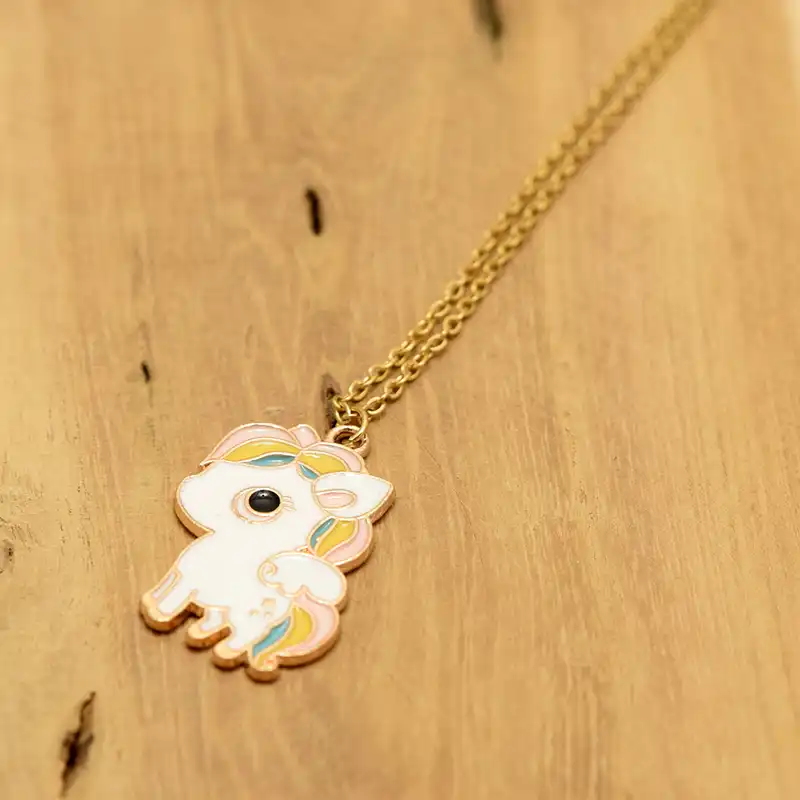 گردنبند دخترانه مدل یونیکورن G1