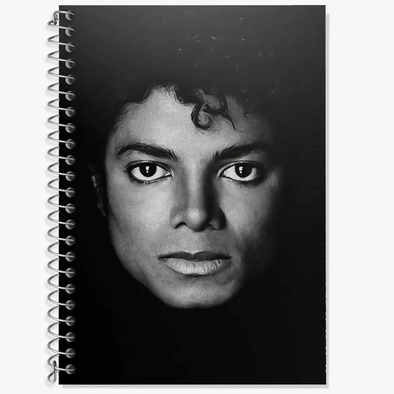دفتر زبان 50 برگ خندالو مدل دو خط طرح مایکل جکسون Michael Jackson کد 3286