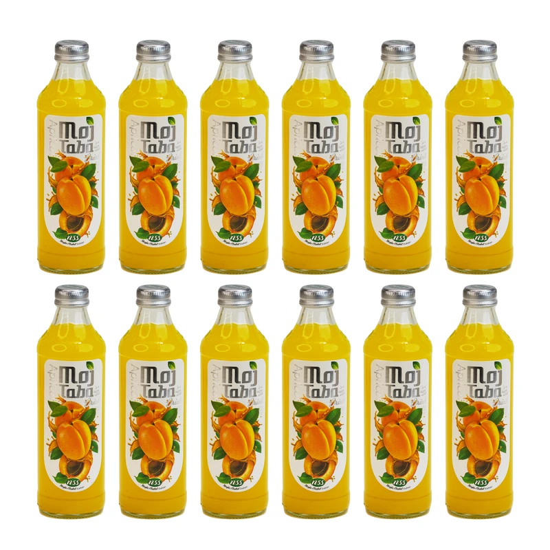 نوشیدنی زردآلو مجتبی - 330 میلی لیتر بسته 12 عددی