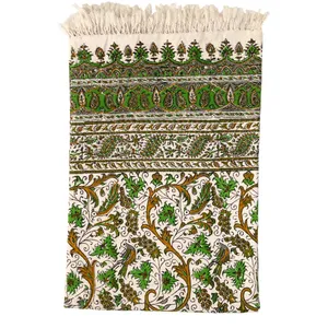 رومیزی قلمکار ممتاز اصفهان اثر عطريان طرح تاک مدل G141 سایز 200*135سانتی متر