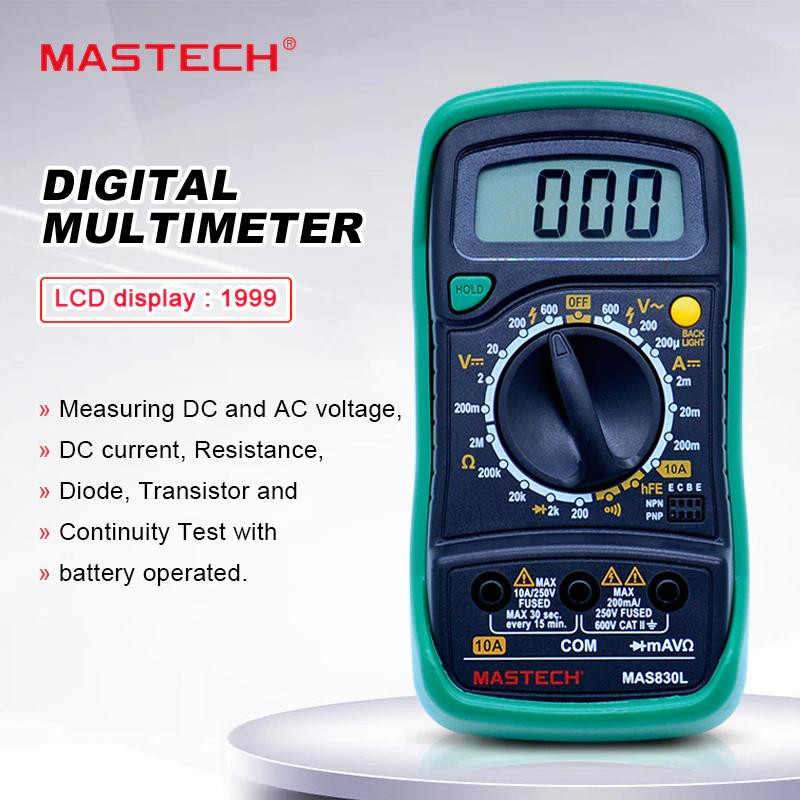 مولتی متر دیجیتال مستک مدل MAS830L