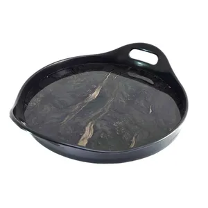 سینی مدل دسته دار طرح Marble کد 8
