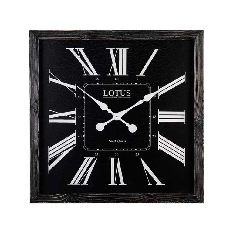 ساعت دیواری عقربه‌ای با نشانگر عددی لوتوس مدل WD-2533-BLACK
