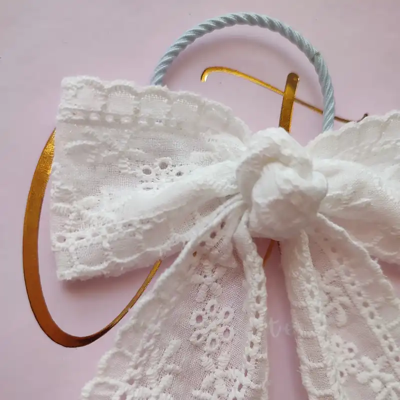 کش مو زنانه مدل پاپیون خامه دوزی