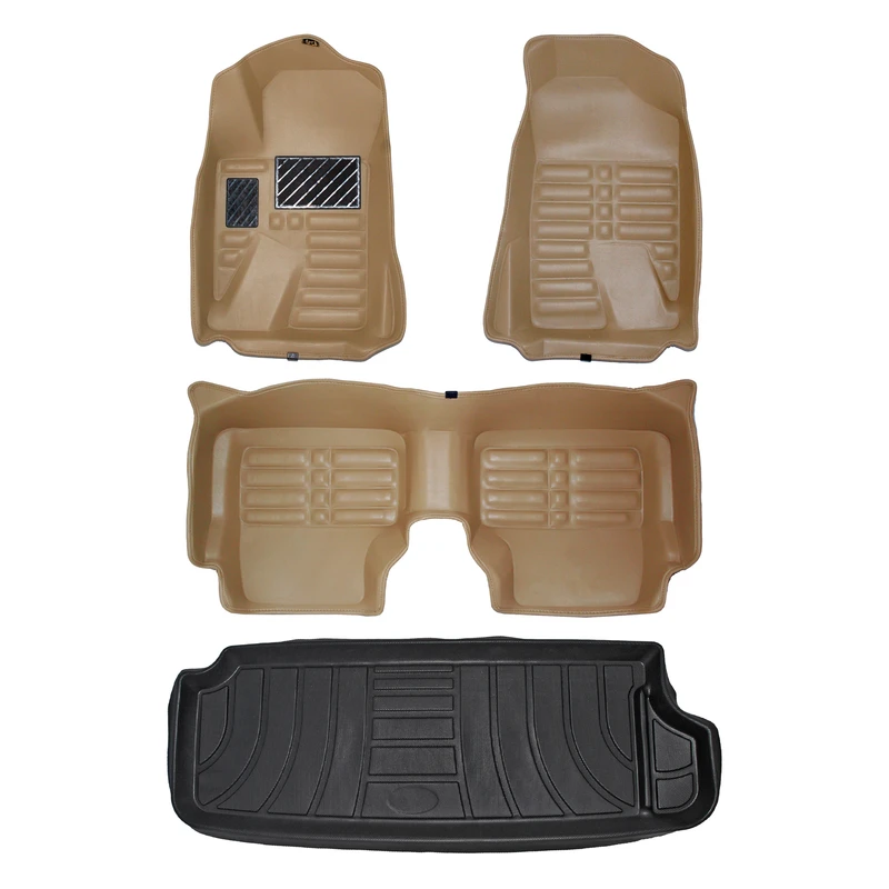      کفپوش پنج بعدی خودرو پانیذ مدل EVA مناسب برای سمند دوگانه سوز به همراه کفپوش صندوق