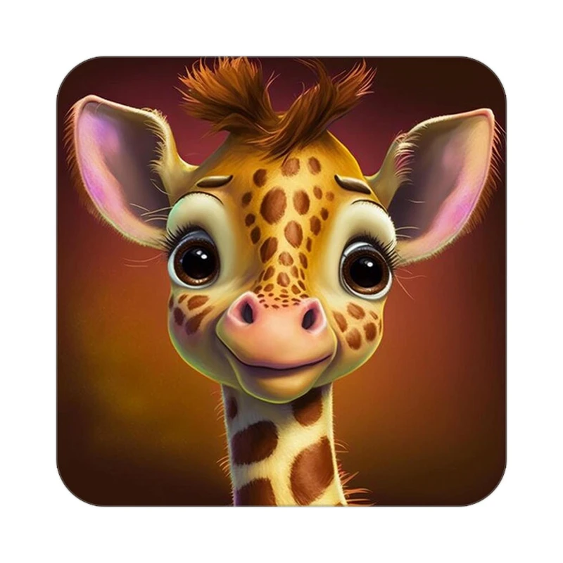 زیر لیوانی کاکتی طرح حیوانات کارتونی مدل mp27777