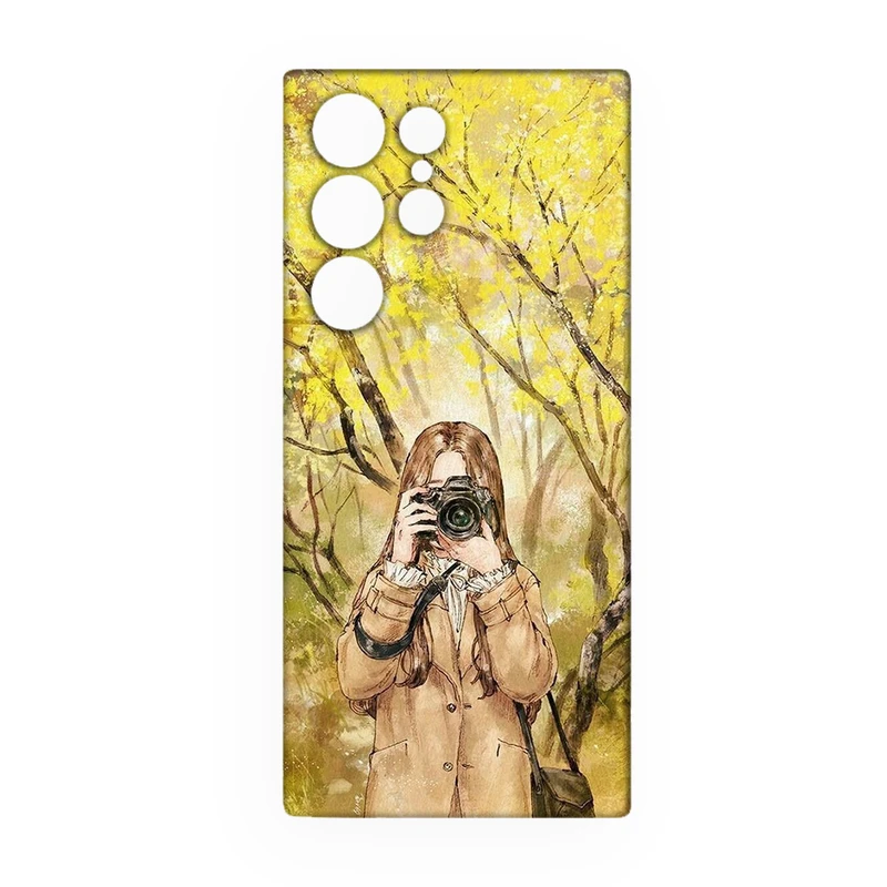 کاور طرح دخترانه کد 17 مناسب برای گوشی موبایل سامسونگ Galaxy S21 Ultra