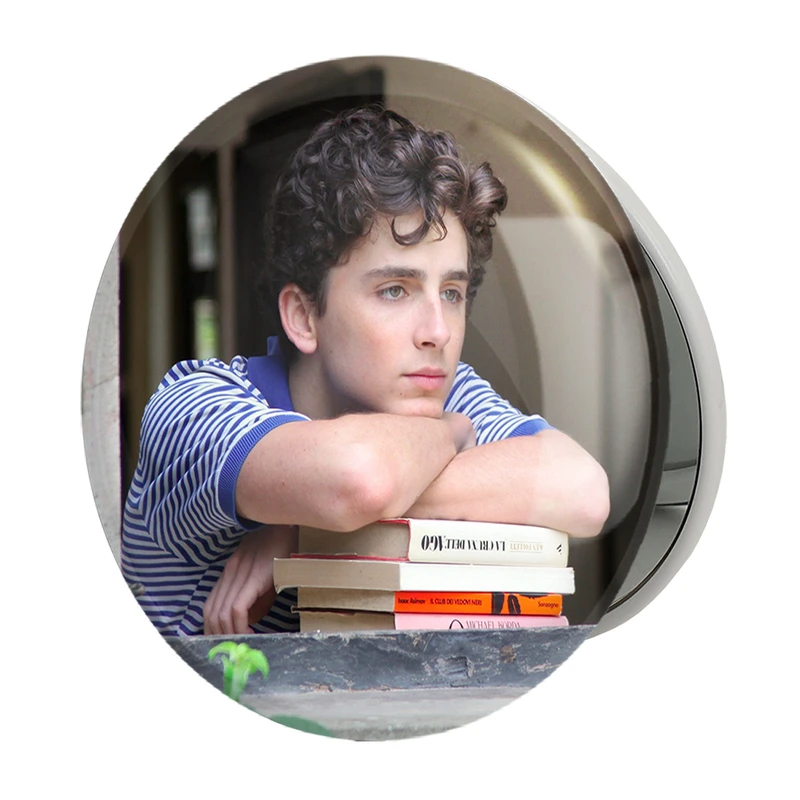 آینه جیبی خندالو طرح تیموتی شالامی Timothée Chalamet مدل تاشو کد 19289 