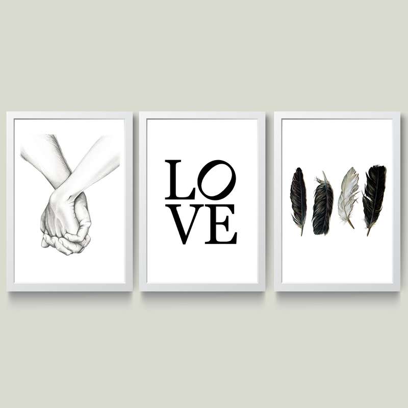 تابلو مدل مینیمال LOVE کد m2532-w مجموعه 3 عددی تابلو مدل مینیمال LOVE کد m2532-w مجموعه 3 عددی