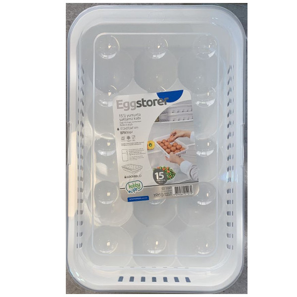 ظرف نگهدارنده تخم مرغ هوبی لایف مدل E-02-1067