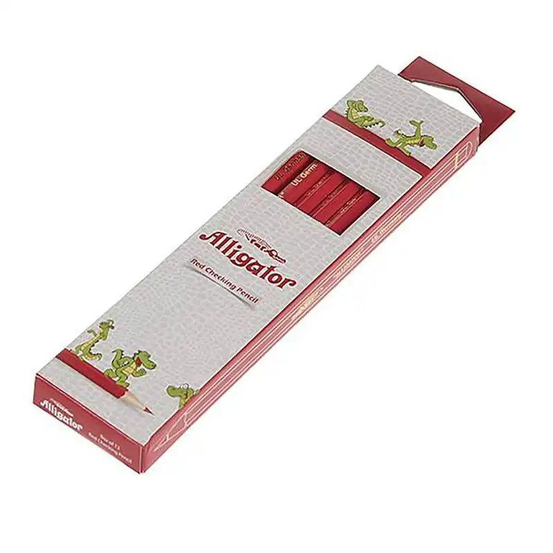 مداد قرمز الیگیتور کد 40 بسته 12 عددی