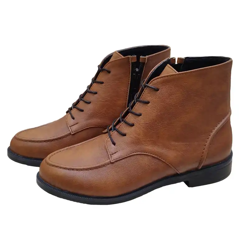 نیم بوت زنانه مدل ghaj رنگ قهوه ای