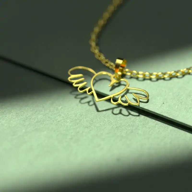 گردنبند طلا 18 عیار زنانه مدوپد مدل  طرح قلب کد E1248