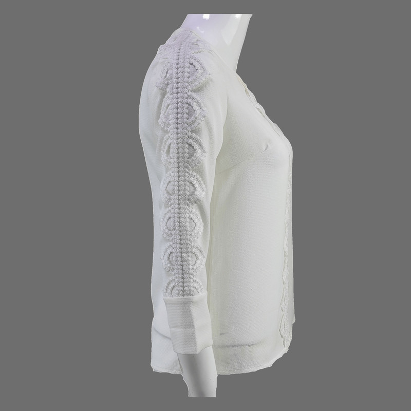 بلوز آستین بلند زنانه مدل گیپور کد ujm