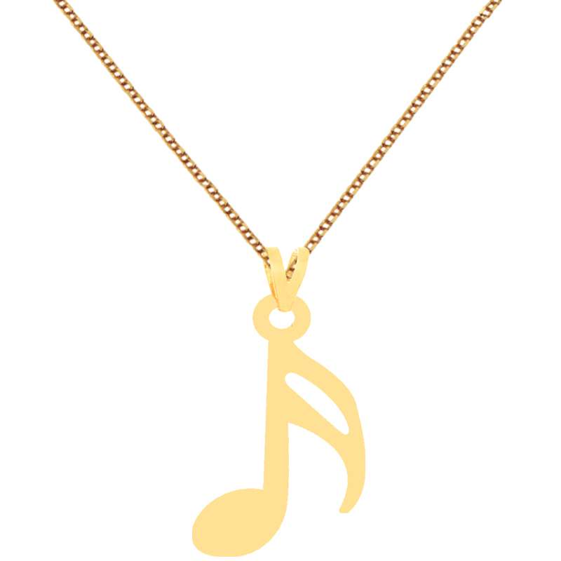 گردنبند طلا 18 عیار زنانه کرابو طرح نت موسیقی مدل Kr70550 گردنبند طلا 18 عیار زنانه کرابو طرح نت موسیقی مدل Kr70550