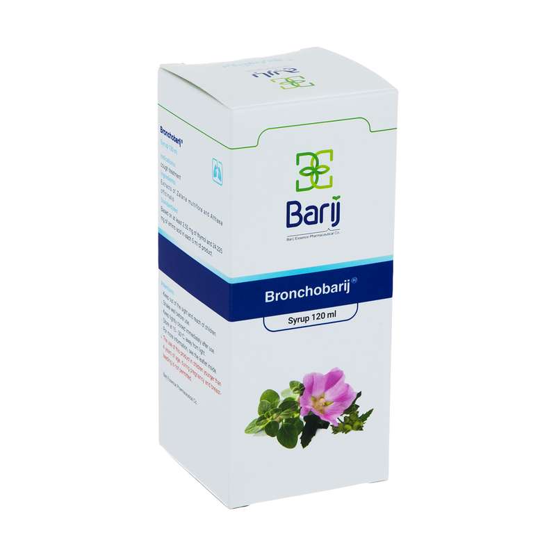 شربت برونکو باریج حجم 120 میلی لیتر