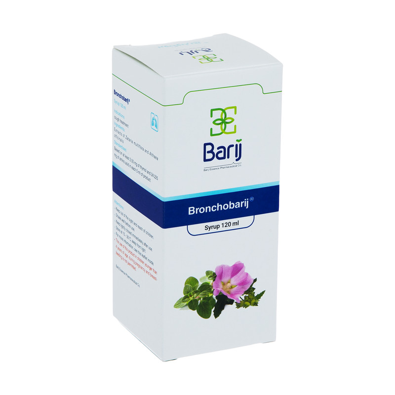 شربت برونکو باریج حجم 120 میلی لیتر