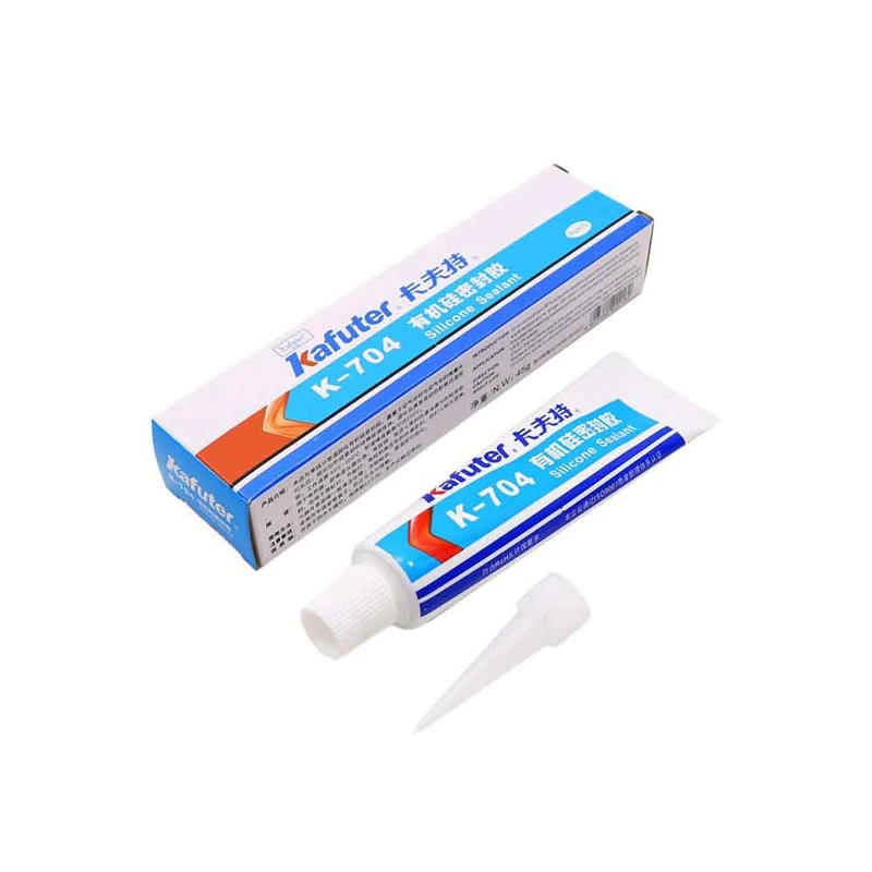 چسب سیلیکون کافوتر مدل K-704 وزن 45gr بسته ۱۰۰ عددی