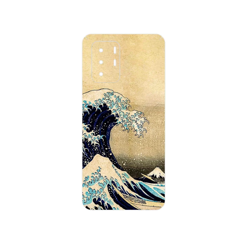 برچسب پوششی ماهوت مدل The Great Wave off Kanagawa of Hokusai مناسب برای گوشی موبایل شیائومی Redmi Note 10 Pro (China)
