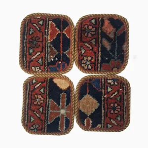 زیر لیوانی مدل گلیم کد Arma012 مجموعه 4 عددی