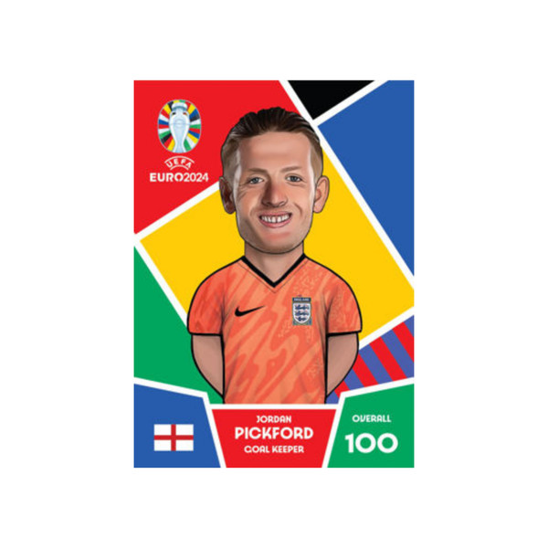 اسباب بازی زینتی کیمدی مدل جوردن پیکفورد ۲۰۲۴ یورو