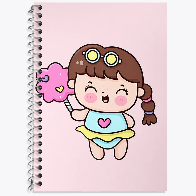 دفتر نت موسیقی 50 برگ خندالو طرح دخترانه کیوت کد N4156