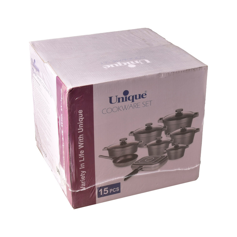 سرویس قابلمه و تابه 15 پارچه یونیک کد 8520