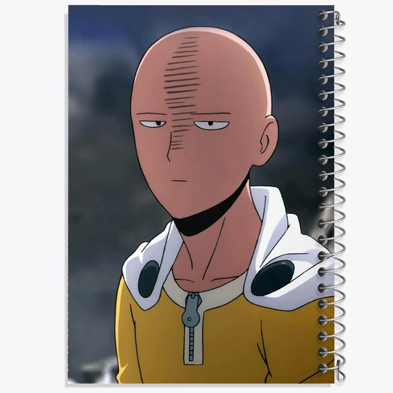 دفتر مشق 50 برگ خندالو مدل سایتاما انیمه مرد تک مشتی One Punch Man  کد 11374