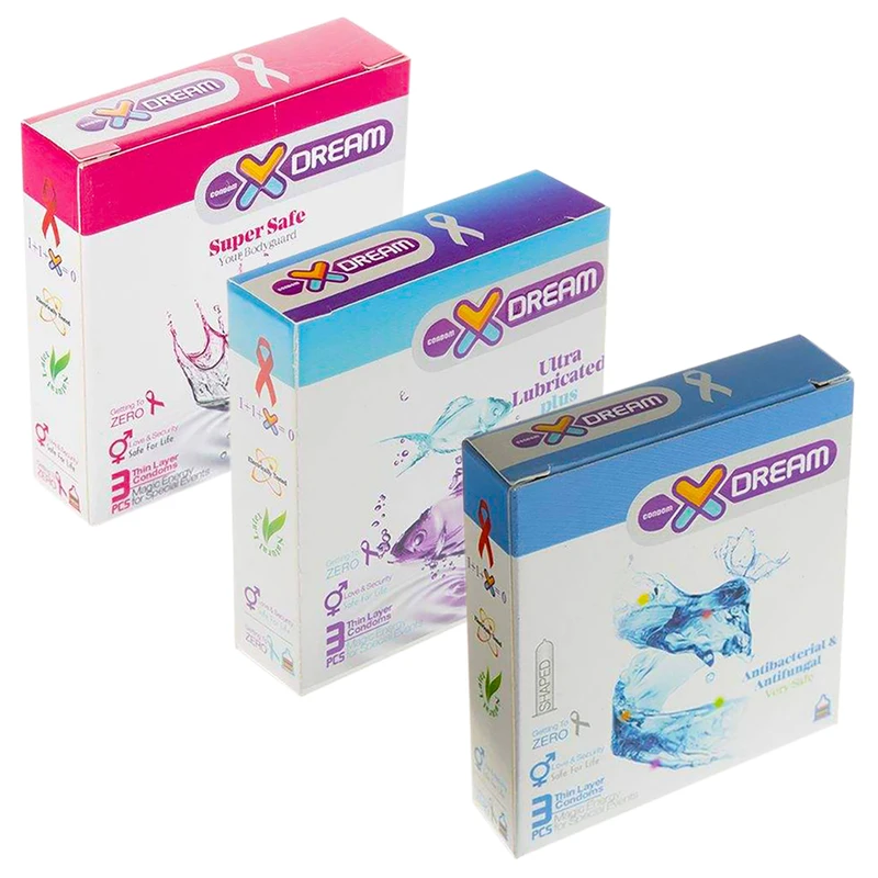 کاندوم ایکس دریم مدل H7 مجموعه 3 عددی