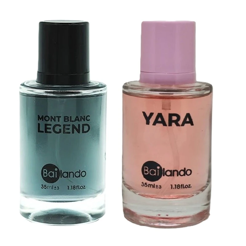 عطر جیبی مردانه بایلندو مدل لجند مونت بلان با رایحه خنک و شرقی حجم 35 میلی‌لیتر به همراه عطر جیبی زنانه بایلندو مدل یارا با رایحه گرم و شیرین حجم 35 میلی‌لیتر
