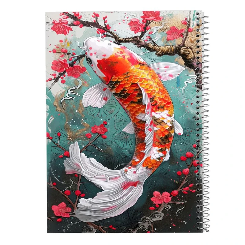 دفتر شطرنجی 50 برگ مدوپد طرح ماهی کد DF16015