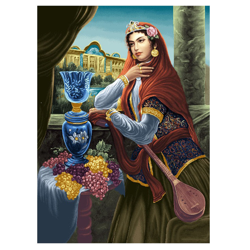 نخ و نقشه تابلوفرش مدل 2919