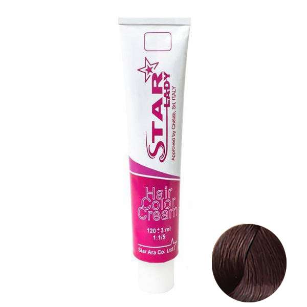 رنگ مو استارلیدی شماره 6.32 حجم 120 میلی لیتر رنگ بلوند بژ نسکافه ای تیره