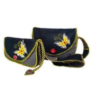 ست کیف نمدی مدل پروانه مجموعه 2 عددی