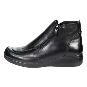 نیم بوت زنانه چرم چهل ستون مدل 416-B