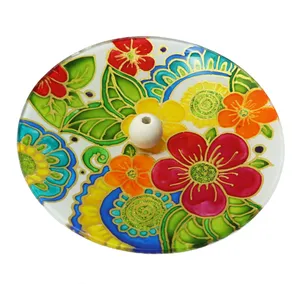 جاعودی شیشه ای مدل گل