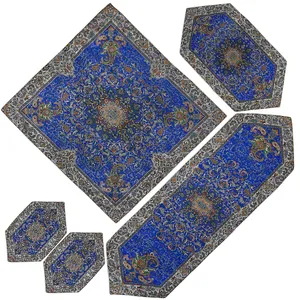 ست 5 تکه رومیزی ترمه مدل یلدا کد BF5-5