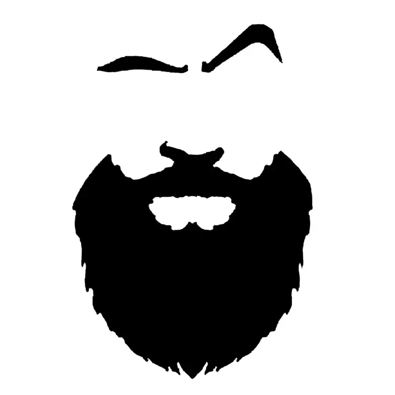 شابلون باتیس آرت طرح  ریش کد 196