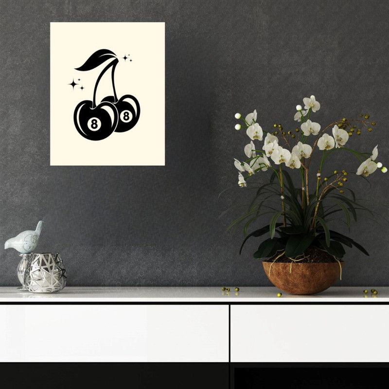 پوستر مدل توین 8 توپ گیلاسی 