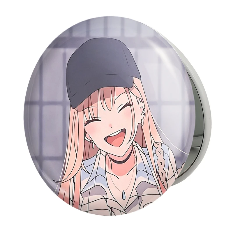 آینه جیبی خندالو طرح مارین کیتاگاوا انیمه دارلینگ در فرنکس مدل تاشو کد 12912 