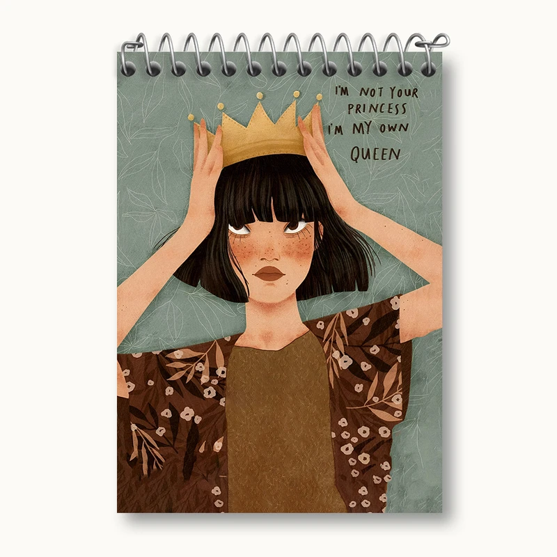 دفتر یادداشت 50 برگ خندالو طرح دخترانه کد N3003