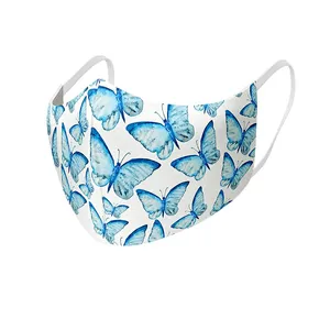 ماسک پارچه‌ ای راویتا مدل پروانه طرح 1045