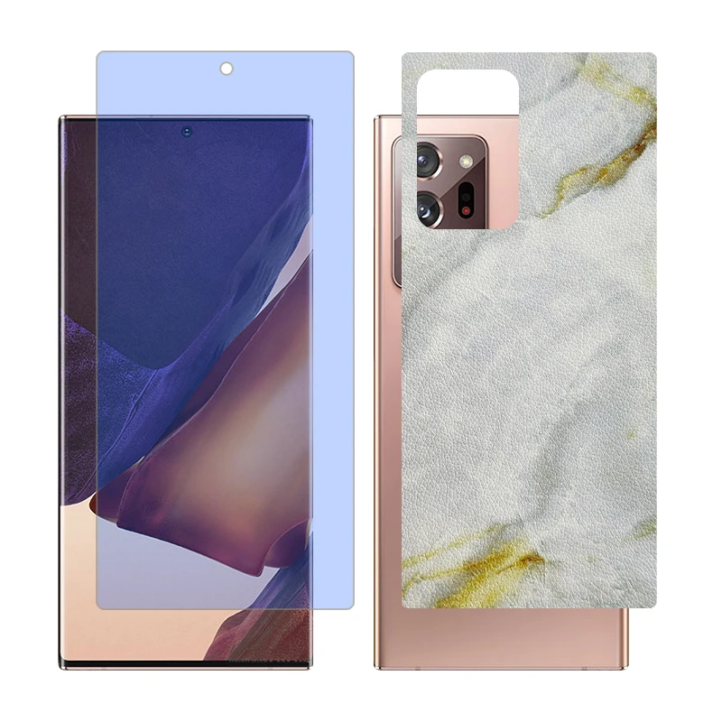 محافظ صفحه نمایش بلو کات گلس مدل together مناسب برای گوشی موبایل سامسونگ Galaxy Note20 Ultra 5G به همراه برچسب پوششی پشت گوشی