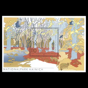 تمبر یادگاری طرح طبیعت مدل مینی شیت